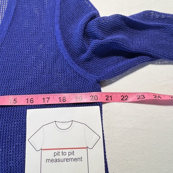 💙Talbots Size Large Cotton-Blend Cardigan Effortless Fall Layer Style Bold crop - Picture 7 of 8